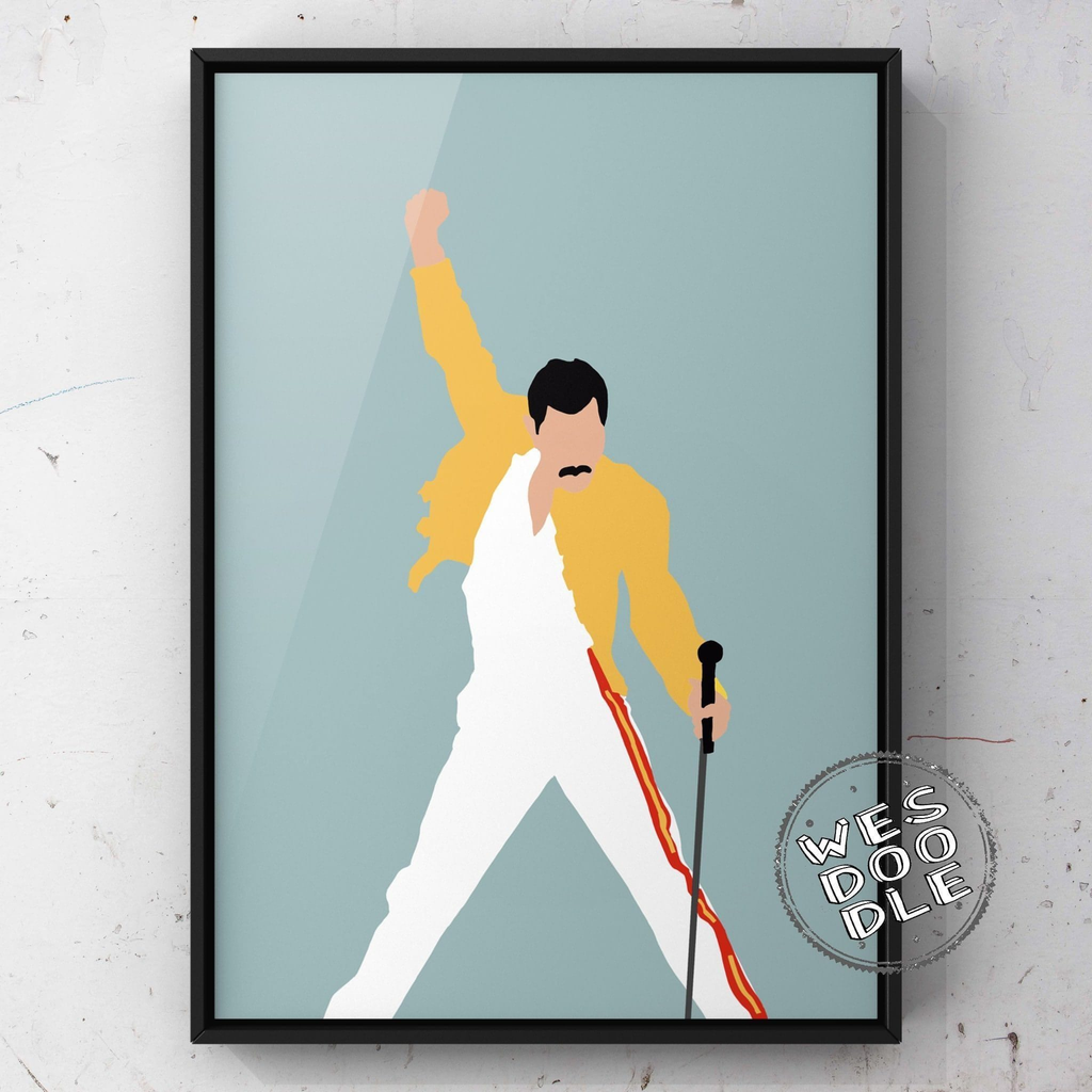 Freddie Mercury Minimalist print