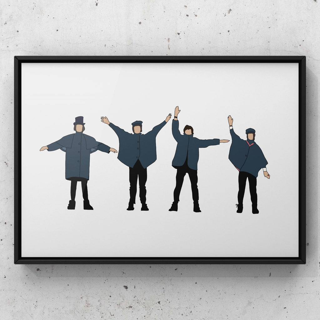 Help -  The Beatles Minimalist Print