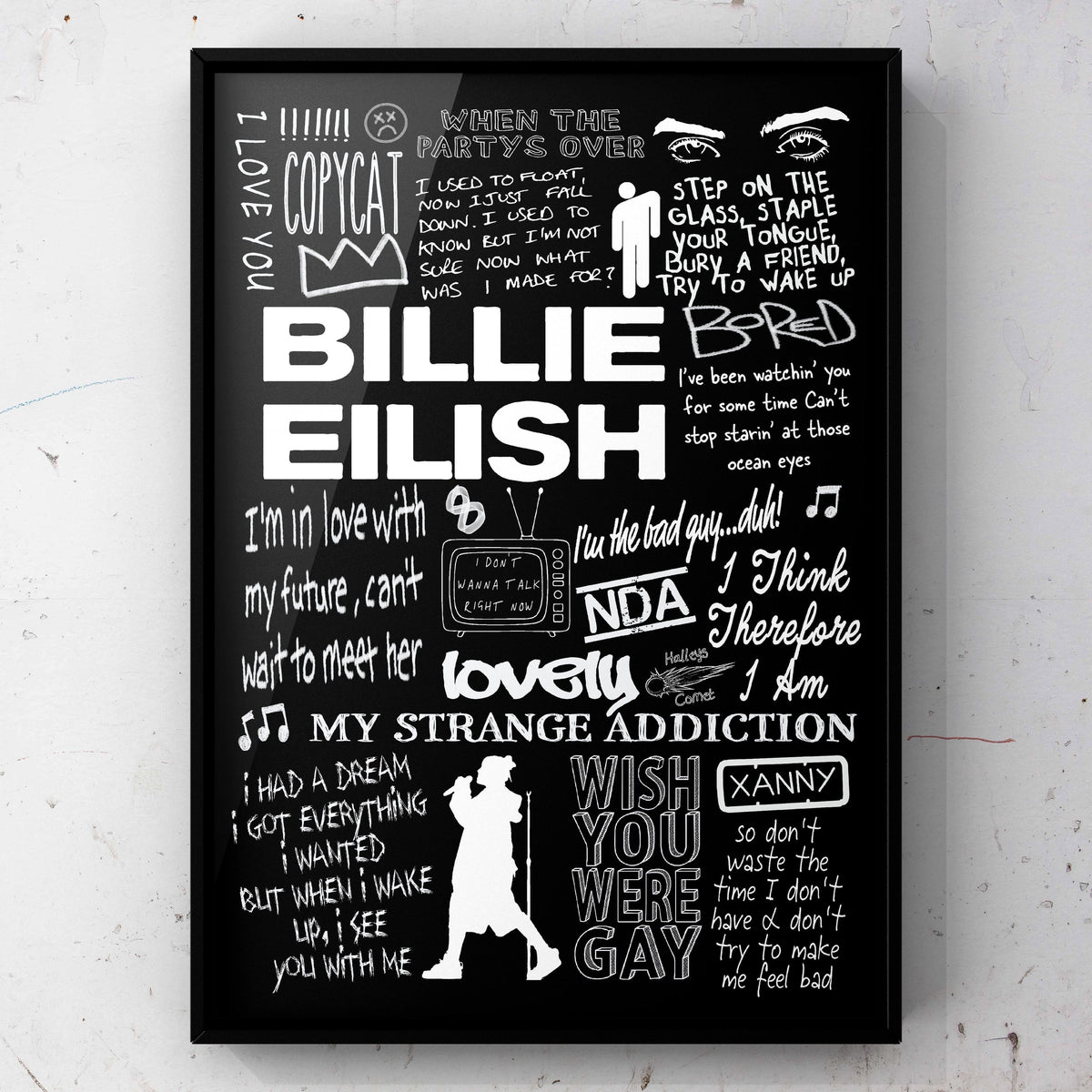 Billie Eilish (Black) – Wes Doodle