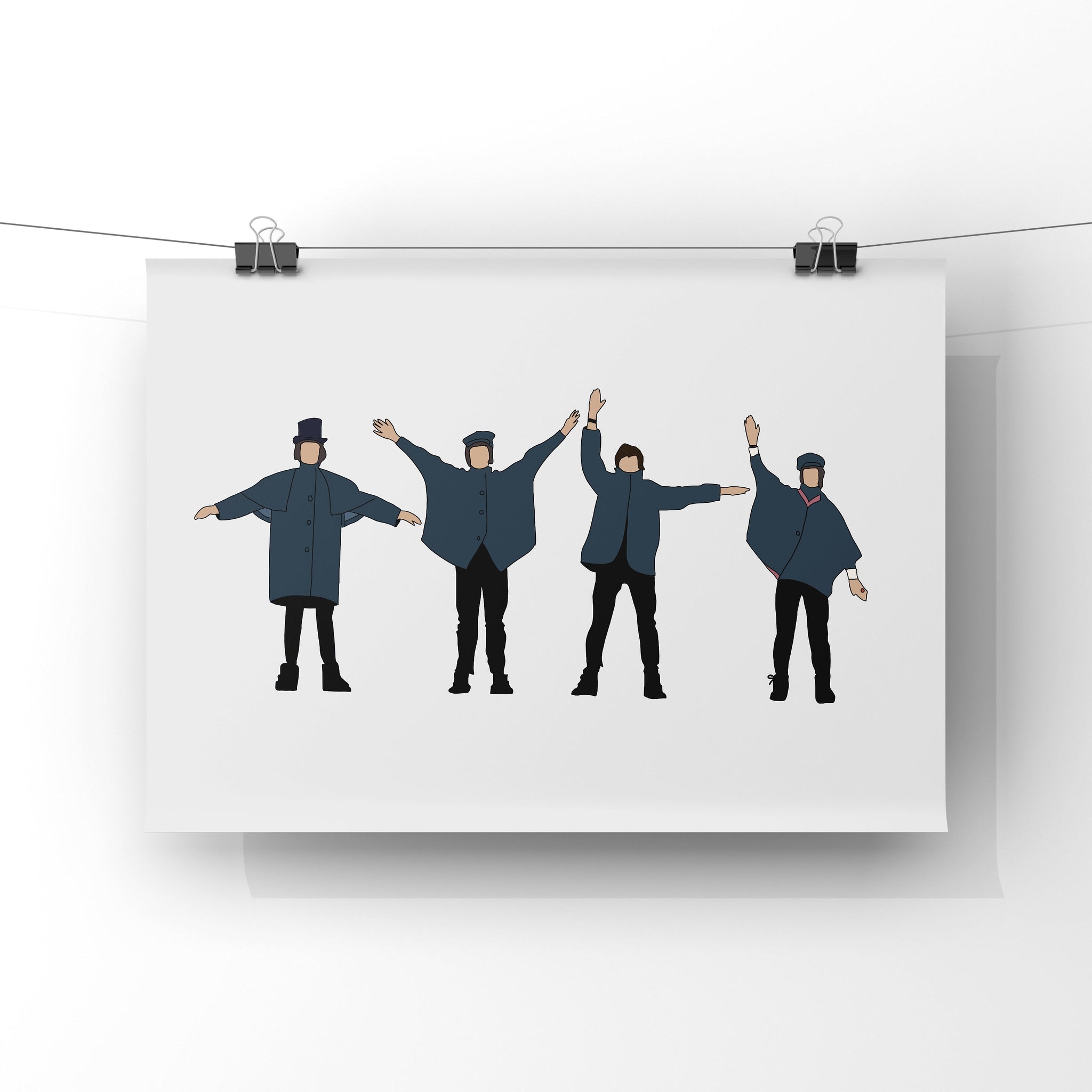 Help -  The Beatles Minimalist Print