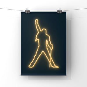 Freddie Mercury Neon